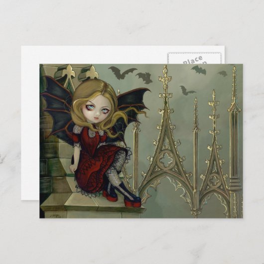 briefkaart "Katten in de Belfry" (Voorkant / Achterkant)