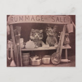 Briefkaart katten Rummage Verkoop (Voorkant)
