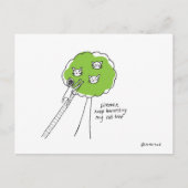 briefkaart kattenboom (Voorkant)