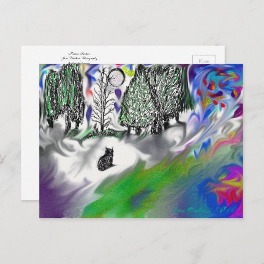 briefkaart "Katzen Farben" (Voorkant / Achterkant)