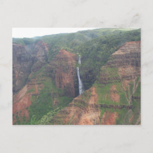 Briefkaart Kauai Mountain Waterfall