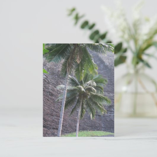 Briefkaart Kauai Palm Trees (Staand voorkant)
