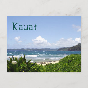 BRIEFKAART, KAUAI/WAVES ROLLEN IN OM TE KRIJGEN BRIEFKAART