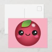 Briefkaart Kawaii Cranberry (Voorkant / Achterkant)