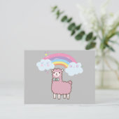 Briefkaart Kawaii Rainbow Lame (Staand voorkant)