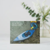 Briefkaart Kayak en Tubes (Staand voorkant)