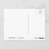 briefkaart "kennis" (Achterkant)