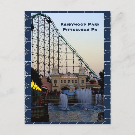 Briefkaart-Kennywood Park-Dusk-Pittsburgh Briefkaart (Voorkant)