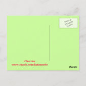 Briefkaart kersen (Achterkant)
