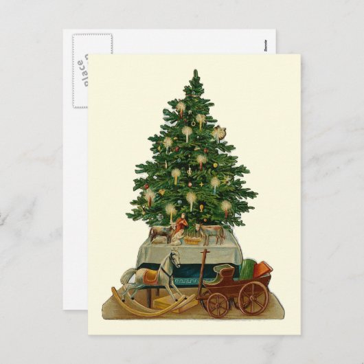  Briefkaart "kerstboom" (Voorkant / Achterkant)