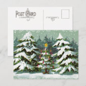 Briefkaart kerstboomfamilie (Voorkant / Achterkant)