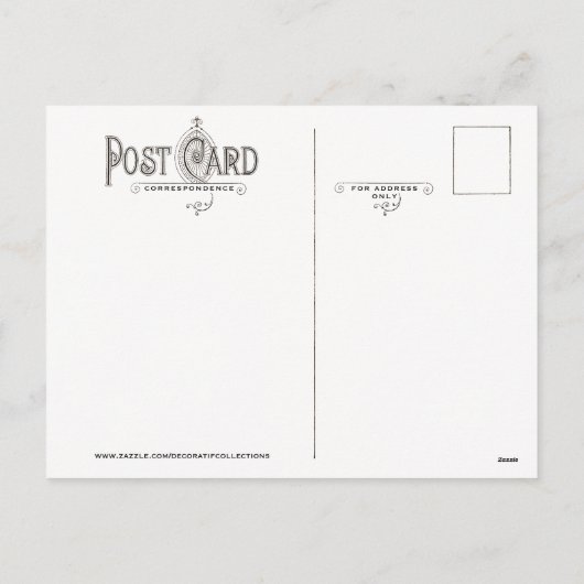 Briefkaart kerstboomfamilie (Achterkant)