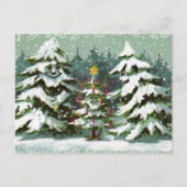 Briefkaart kerstboomfamilie (Voorkant)