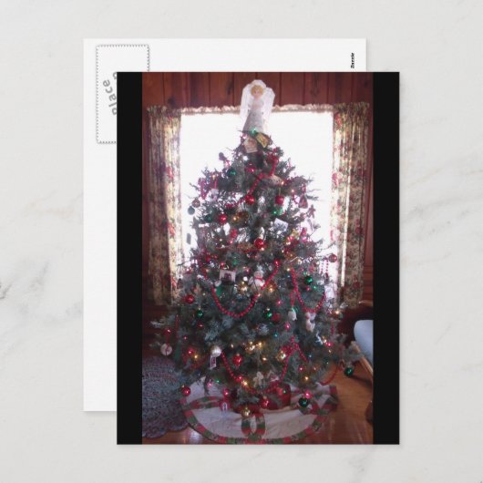 Briefkaart kerstboomvakantie (Voorkant / Achterkant)