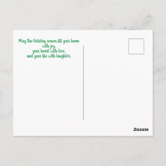 Briefkaart kerstcollage (Achterkant)