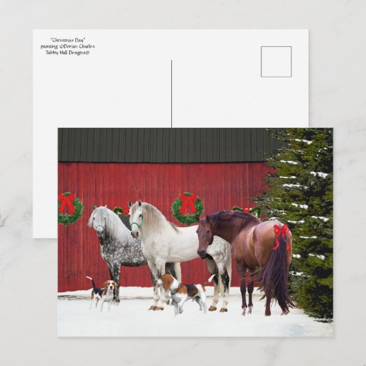 briefkaart "Kerstdag" (Voorkant / Achterkant)