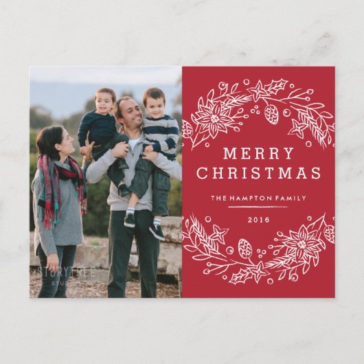 Briefkaart kerstfeestdag - Berry (Voorkant)