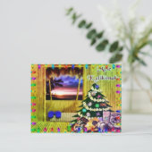 Briefkaart kerstfeestdag in Hawaiian (Staand voorkant)