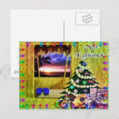 Briefkaart kerstfeestdag in Hawaiian (Voorkant / Achterkant)