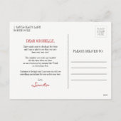 Briefkaart kerstfeestdag in Santa Claus (Achterkant)