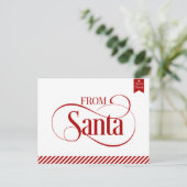 Briefkaart kerstfeestdag in Santa Claus (Staand voorkant)