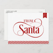 Briefkaart kerstfeestdag in Santa Claus (Voorkant / Achterkant)
