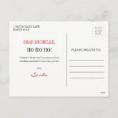 Briefkaart kerstfeestdag in Santa Claus (Achterkant)