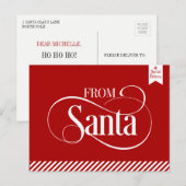 Briefkaart kerstfeestdag in Santa Claus (Voorkant / Achterkant)