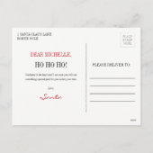 Briefkaart kerstfeestdag in Santa Claus (Achterkant)