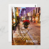 Briefkaart kerstfoto Brussel België (Voorkant / Achterkant)