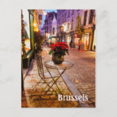 Briefkaart kerstfoto Brussel België (Voorkant)