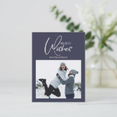 Briefkaart kerstfoto feestdag (Staand voorkant)