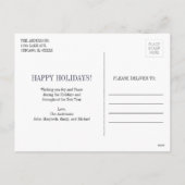 Briefkaart kerstfoto feestdag (Achterkant)