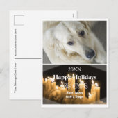 Briefkaart kerstfoto's kaarsen - HAMbWG (Voorkant / Achterkant)