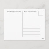 Briefkaart kerstfoto's kaarsen - HAMbWG (Achterkant)