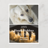 Briefkaart kerstfoto's kaarsen - HAMbWG (Voorkant)