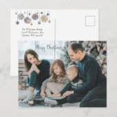 Briefkaart kerstfoto's - siervoorwerpen (Voorkant / Achterkant)