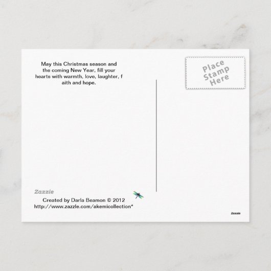 Briefkaart kerstgraten (Achterkant)