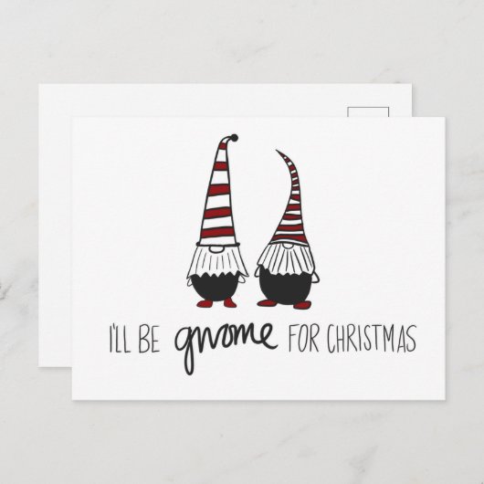 Briefkaart kerstgrint (Voorkant / Achterkant)