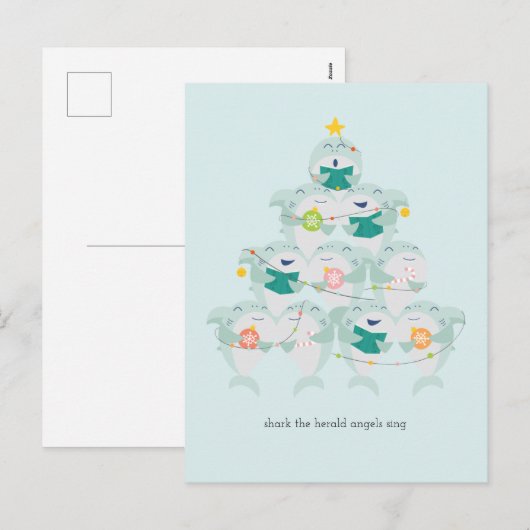 Briefkaart kersthaaienziekte (Voorkant / Achterkant)