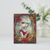 briefkaart "Kerstkaars" (Staand voorkant)