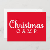 Briefkaart kerstkamp | CHRISTMAS CAMP (Voorkant / Achterkant)