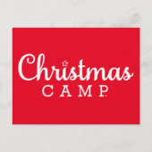 Briefkaart kerstkamp | CHRISTMAS CAMP (Voorkant)