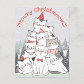Briefkaart kerstkatten (Voorkant)