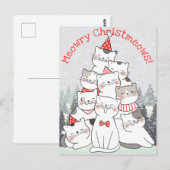 Briefkaart kerstkatten (Voorkant / Achterkant)