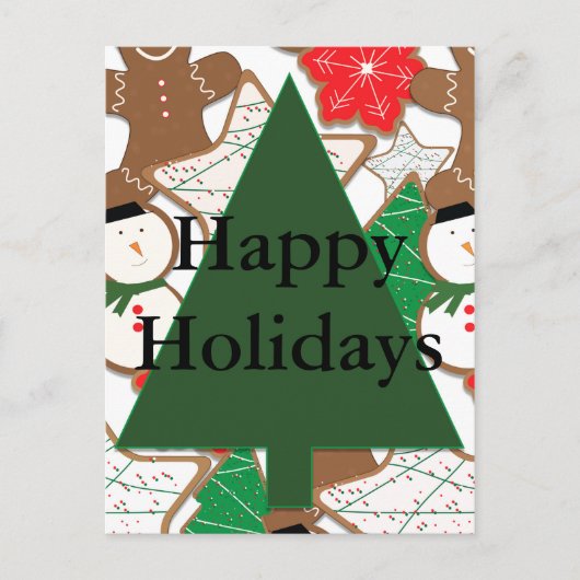 Briefkaart kerstkoekjes (Voorkant)