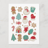 Briefkaart kerstkoekjes (Voorkant)