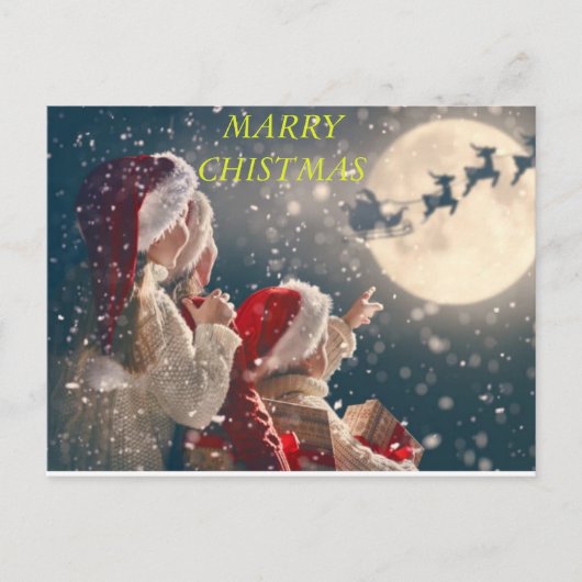 briefkaart kerstmis (Voorkant)