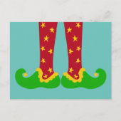 Briefkaart kerstmis Elf Legs (Voorkant)