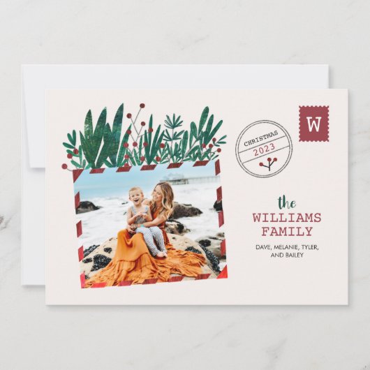  Briefkaart Kerstmis Fotokaart (Voorkant)